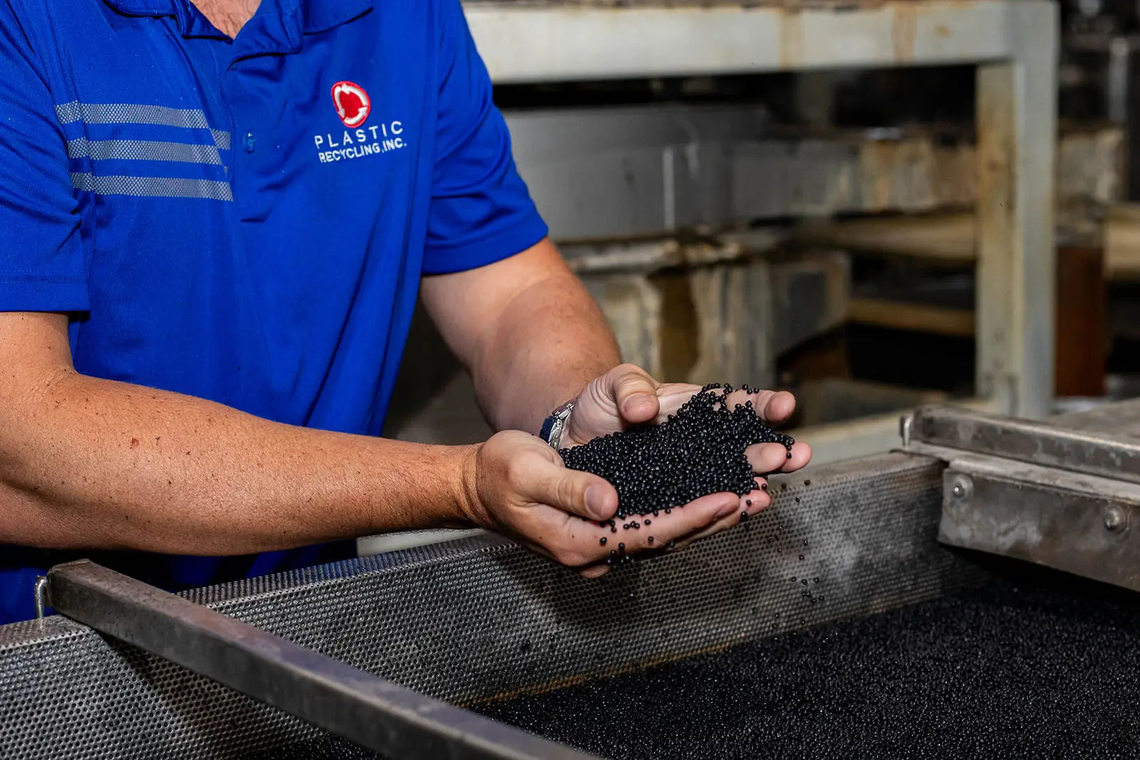 PRI recycled black pellets from new line